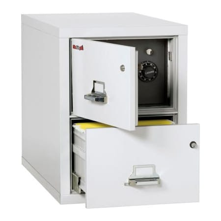 Fire King Fireking Fireproof 2 Drawer Vertical Safe-In-File Legal 20-13/16"Wx31-9/16"Dx27-3/4"H Arctic White 2-2131-CAWSF